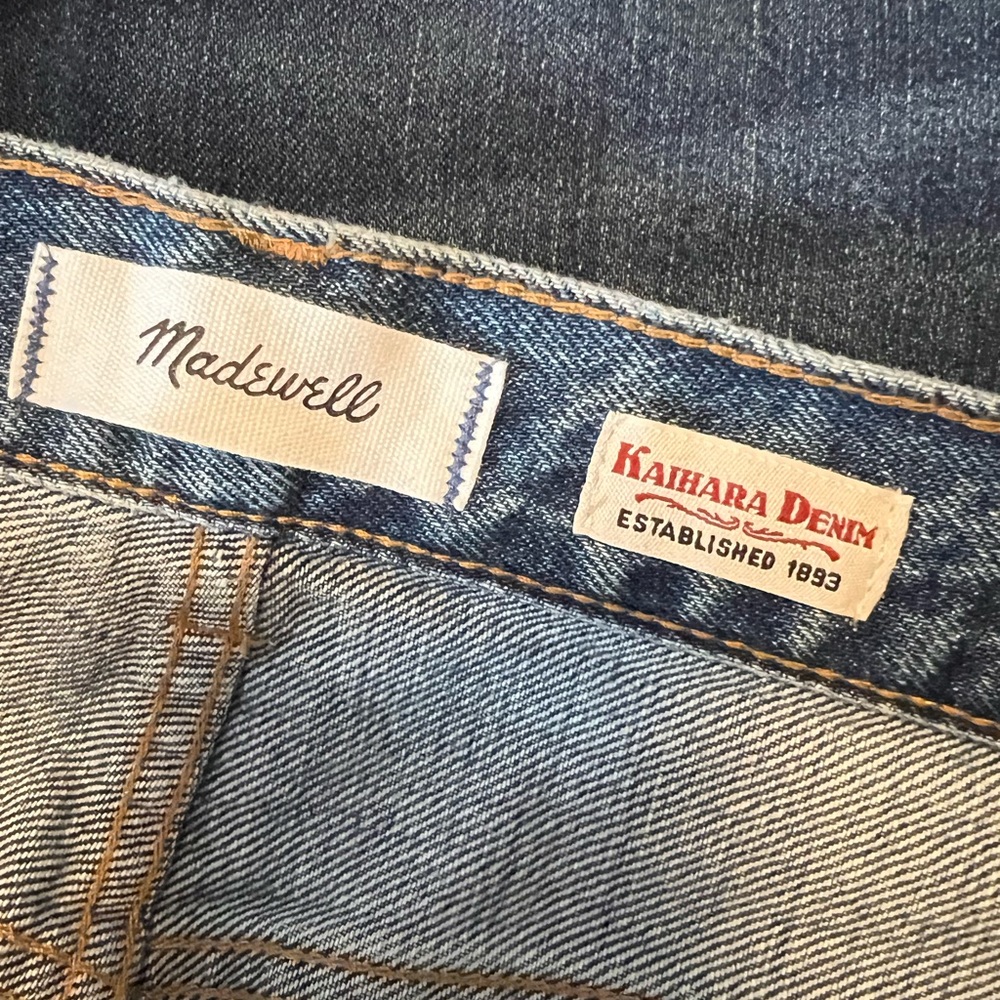 Madewell x Kaihara Selvedge Denim Dean Easy Straight‎ Jean Size 28 NWOT - Picture 10 of 10
